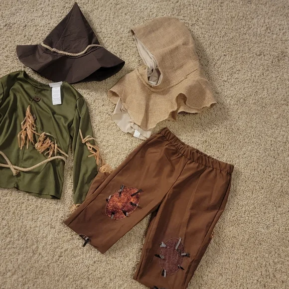 Kids Size Small (5-6) Wizard Of Oz Scarecrow Costume Amazon - Picture 3 of 8
